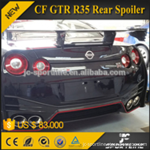 JC Sportline Black Primming FRP GTR Spoiler for NISSA N GTR-R35 NISMO Style 09-15